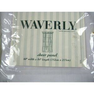 Waverley Curtains Shear Drapery Panel Single White 60 x 84 Inches Poly MARK BAG